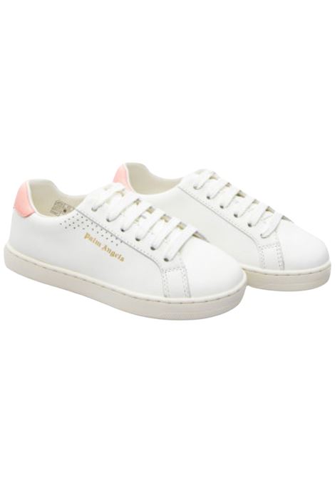Scarpe bambina bianco/rosa in pelle PALM ANGELS | PGIA002F22LEABIANCO/ROSA